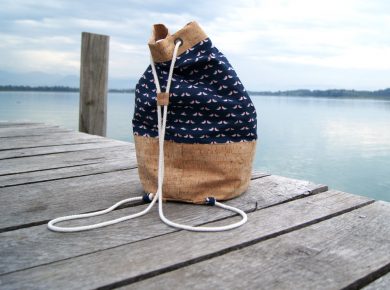 Seesack nähen - Anleitung und viele Tipps zum hübschen Rucksack | von Fantasiewerk